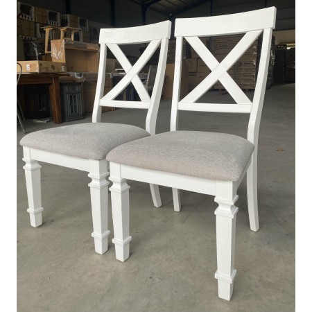 C614DW - Marina : Ghế Tựa Lưng X + Đệm Bọc Vải